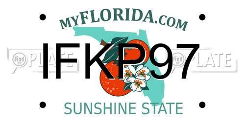 IFKP97 Florida License Plate