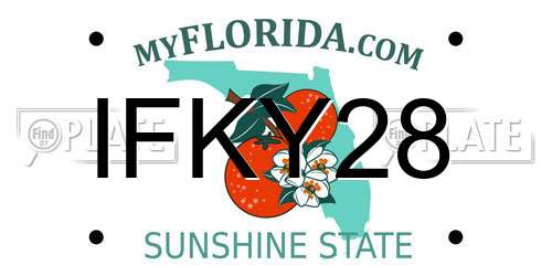 IFKY28 Florida License Plate