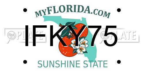 IFKY75 Florida License Plate