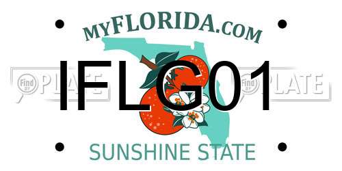 IFLG01 Florida License Plate