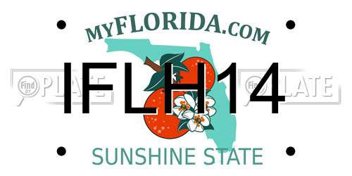 IFLH14 Florida License Plate