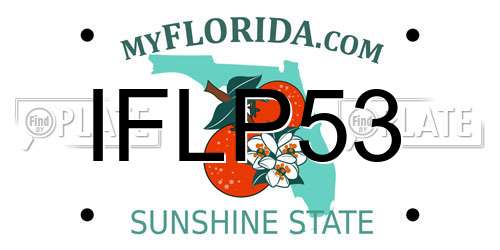 IFLP53 Florida License Plate