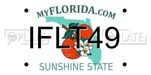 IFLT49 Florida License Plate
