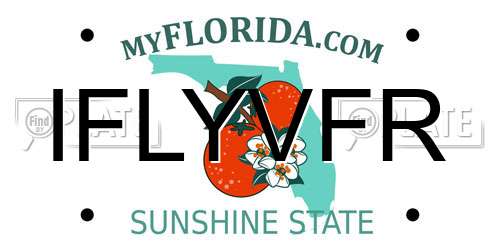 IFLYVFR Florida License Plate