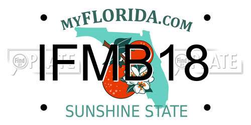 IFMB18 Florida License Plate