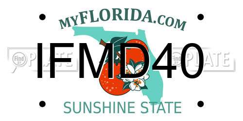 IFMD40 Florida License Plate
