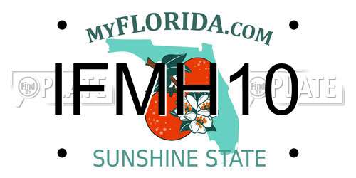 IFMH10 Florida License Plate