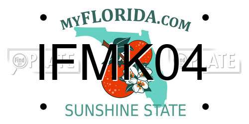 IFMK04 Florida License Plate