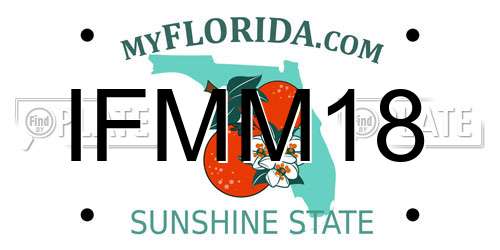 IFMM18 Florida License Plate