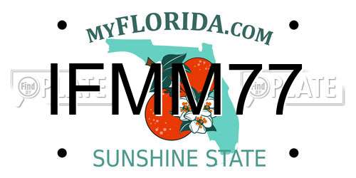 IFMM77 Florida License Plate