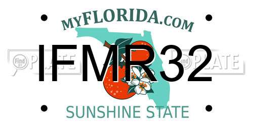 IFMR32 Florida License Plate