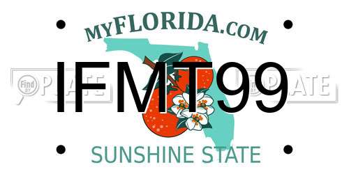 IFMT99 Florida License Plate