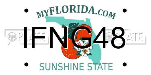 IFNG48 Florida License Plate