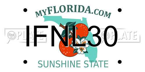 IFNL30 Florida License Plate