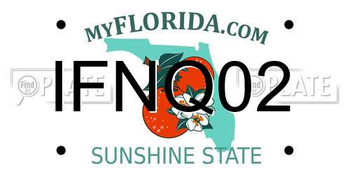 IFNQ02 Florida License Plate