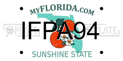 IFPA94 Florida License Plate