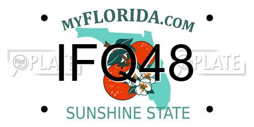 IFQ48 Florida License Plate