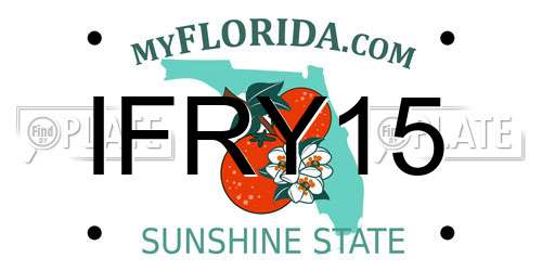 IFRY15 Florida License Plate