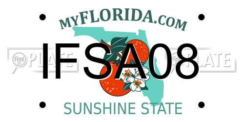 IFSA08 Florida License Plate