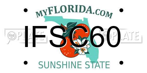 IFSC60 Florida License Plate