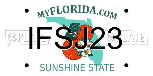 IFSJ23 Florida License Plate