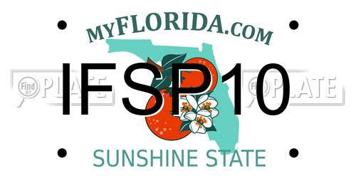IFSP10 Florida License Plate
