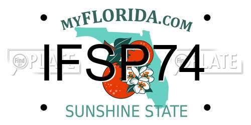IFSP74 Florida License Plate