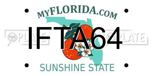 IFTA64 Florida License Plate