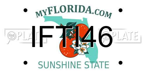 IFTI46 Florida License Plate