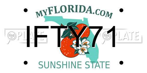 IFTY71 Florida License Plate