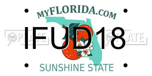 IFUD18 Florida License Plate