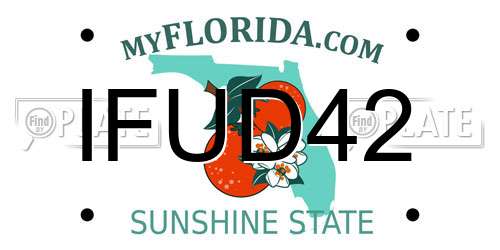IFUD42 Florida License Plate