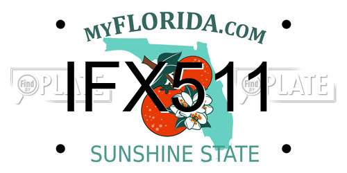 IFX511 Florida License Plate