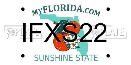 IFXS22 Florida License Plate