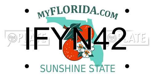 IFYN42 Florida License Plate