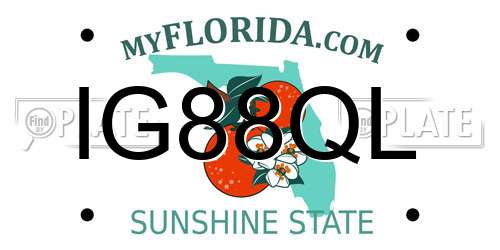 IG88QL Florida License Plate