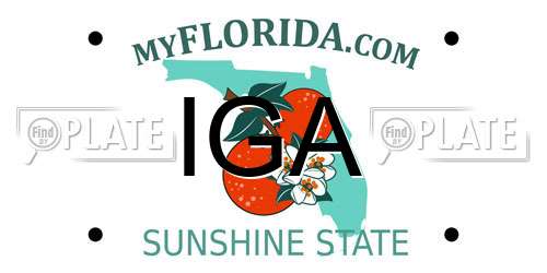 IGA Florida License Plate