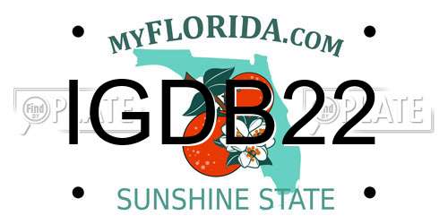 IGDB22 Florida License Plate