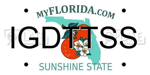 IGDTTSS Florida License Plate