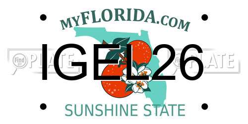IGEL26 Florida License Plate