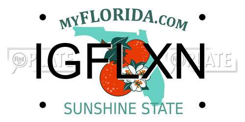 IGFLXN Florida License Plate