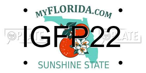 IGFP22 Florida License Plate