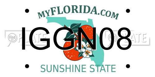 IGGN08 Florida License Plate