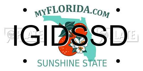IGIDSSD Florida License Plate