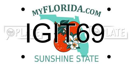 IGIT69 Florida License Plate
