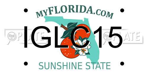 IGLC15 Florida License Plate