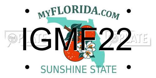 IGMF22 Florida License Plate