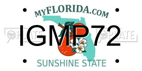 IGMP72 Florida License Plate