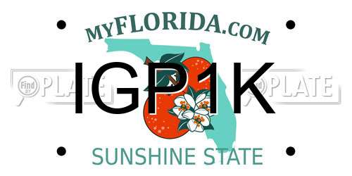 IGP1K Florida License Plate