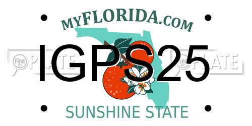 IGPS25 Florida License Plate